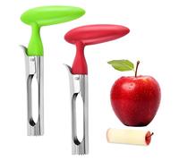 2PCS Apple Corer Remover ABS Handle Fruit Core Extractor Stainless Steel Serrated Blade Premium Apple Corers Ergonomic Handle Tool Easy to Operate Clean for Apples Pears Bell Peppers