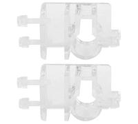 2Pcs Aquarium Acrylic Transparent Pipe Fixture, Aquarium Hose Fixing Clip Tube Clamp Holder for Fix 12-16mm Inflow Outflow Tube 5-15mm Fish Tank Wall