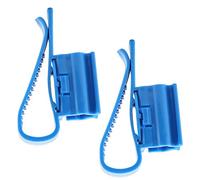 2Pcs Aquarium Hose Holder Multifunction Plastic Adjustable Fish Tank Mounting Clip Water Pipe Tube Clamp Hose Holder for 8mm to 16mm Hoses Blue