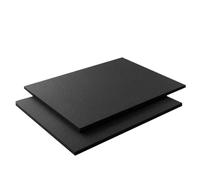 2pcs Aquarium Leveling Pad with Non Slip Shockproof Support | EVA Thickened Honeycomb Cushion, Textured Black Surface, Stabilises Glass Tanks on Metal Stands in Living Spaces