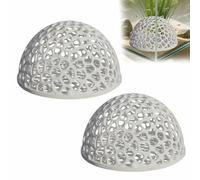 2pcs Aquarium Shrimp Hide Out,Fish Tunnel Aquasccape Shelter,Durable Versatile Fish Tank Decor Ations,Hollow Porous Structure,Hammock Aquarium for Small Fishes To Rest,Feed,Play & Breed(B)