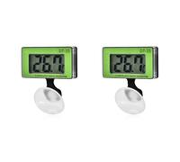 2Pcs Aquarium Thermometer Fish Temperature Measuring Tool, LCD Digital Thermometer Aquarium Digital Display Thermometer with Suction Cup