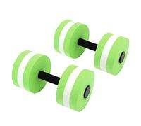 2pcs Aquatic Dumbbells, Water Floating Dumbbells Aqua Fitness Barbells, Aquatic Aerobics Foam Dumbbell Equipment, EVA Water Aerobic Exercise Foam Dumbbells for Weight Loss(Green)