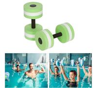 2Pcs Aquatic Exercise Dumbbells, Water Aerobics Weights, Water Weights Dumbbells, Foam Dumbbells For Aqua Aerobics, Swimming Pool Dumbbells, Resistance Fitness Barbells For Water Aerobics Weight Loss