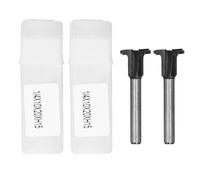 2PCS Arc Bending Router Bit, 90 Degree Angle Forming Carbide Integrated Cutter, Double Cutting Edges for Wood Grooving Trimming, Sturdy and Practical with Storage Boxes for Carbon