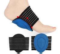 2Pcs Arch Support Braces for Plantar Fasciitis Relief, Universal Cushioned Compression Arch Support with Padded Comfort for Relief High Arches, Achy Feet Problems & Fallen Arches for Men Women