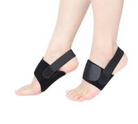 2PCS Arch Support Braces for Women Men, Adjustable Foot Arch Support, Arch Wraps Compression Sleeves with Arch Pad for Foot Support, Black