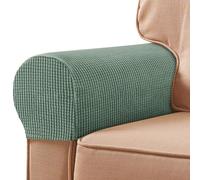 2Pcs Armrest Chair Covers, Sofa Slipcover Armrest Pads, Stretch Armchair Couch Arm Rest Cover, Anti-Slip Spandex Polyester Sofa Chair Arm Caps Slipcovers for Furniture Protector(COLOUR:Green)