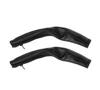 2Pcs Armrest Protective with Zipper Closure Baby Pram Handle PU Leather Protective Supplies