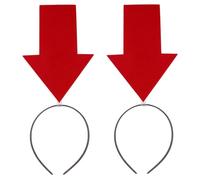 2pcs Arrow Headband Creative Arrow Down Head Bopper Birthday Festival Headdres Funny Halloween Hair Accessories