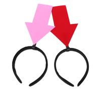 2pcs Arrow Headband, Red and Pink Arrow headband New Creative Symbol Party Headwear Accessory for Birthday Carnival Easter Halloween Christmas Party Accessories