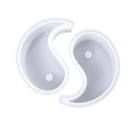 2Pcs Art Craft Tai Chi Candle Mold Unique Design Silicone Tai Chi Molds Practical Yin Yang Candle Mold Convenient Resin Casting Soap Mould for Candle, Soap, Cake