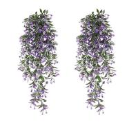 2Pcs Artificial Hanging Plants Artificial Plants Indoor Hanging Fake Plants Trailing Artificial Plants Fake Ivy Leaves Decoration for Indoor Outdoors Fake Hanging Plants for Garden Kitchen Living Room