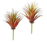 2PCS Artificial Succulents Plants Faux Succulents Unpotted Realistic Artificial Faux Succulent Yucca Vera Greenhouse small artificial succulents for DIY Home Garden Decoration Office(Autumn Green)