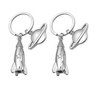 2pcs Astronaut Keychain Rocket Spaceship Key Chain Spacemen Keyring Creative Space Keychain Birthday Party