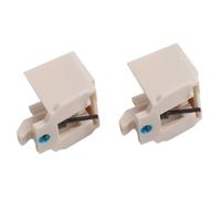 2Pcs Atn3600L Replacement Stylus Needle For Audio-Technica At-Lp60 Lp60X Lp60Xbt Lp60Usb Lp2D Turntable White Carbon Fiber Record Player Needle