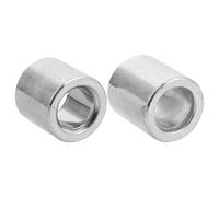 2pcs Atv Wheel Hub Metal Front and Rear Bushing for Go Karts | Wear Resistant Build, Silver Finish, Matches Axle Bearings, for Vehicle Maintenance and Road Riding