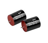 2Pcs Audio Amplifier Capacitor MKP Frequency-Divided Audio Capacitor Divider 400V 0.1uF-47uF For Filter/Amplifier/Audio/HiFi BIANMTSW(3.3UF 400V)
