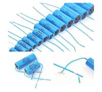 2Pcs Audio Capacitor 400V Electrodeless Audio Coupling 0.22UF 0.47UF 1UF 1.5UF 2UF 3.3UF 4.7UF 5.6UF 8.2UF 10UF IDGTTLDF(10UF 26X55)