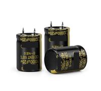 2Pcs Audio Electrolytic Capacitor 25V 35V 63V 100V 200V 250V 400V 450V 6800UF 10000UF 22000UF For Hifi Amplifier Low(25V22000UF 30x45)