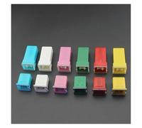 2pcs Auto Car fuse 20A 25A 30A 40A 50A 60A 70A 80A 90A 100A 120A Truck sqaure Fuse Box Car Modification Repair Insurance Fuse IDGTTLDF(25A,1.6cm Short L)