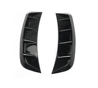 2Pcs Auto Front Bumper Side Wing Air Intake Flow Vent Hood Exterior Decorative Sticker Cover Side Skirt Extensions(Gloss black)