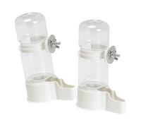 2PCS Auto Parrots Water Dispenser Food Feeder for Various Birds Safe Easy Installation and Clean with 140ml Capacity Parrots Water Dispenser