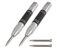 2Pcs Automatic Center Punching Locator Window Breaker Woodworking Punching Metal Drill Emergencies Survival Tools Woodworking Glass Marker