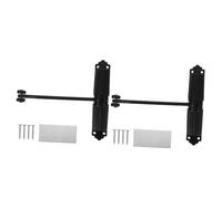 2PCS Automatic Door Closer with Double Springs - Heavy Duty Cast Aluminum, Easy Install for Left/Right Hinged Doors - Ideal for Bedroom, Office, Bathroom, Balcony