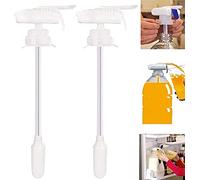 2PCS Automatic Drink Straw and Dispenser Gadget - Spill Proof Portable Electric Tap Water Dispenser Pumps for Milk, Juice, Beer, Beverage Bottle - Magic Tap