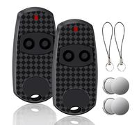 2pcs Automatic Gate Remote Control, Universal Remote Control Key Fob for Car Garage Door, Electric Gate Fob for Gate Compatible with CAM TOP432NA, TOP432EE, TOP432EV