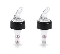 2PCS Automatic Measured Bottle Pourer, 50ml Drinks Wine Cocktail Dispenser Liquor Bottle Pourer Home Bar Tool for Bartender (White)