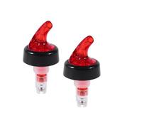 2Pcs Automatic Measured Bottle Pourer, 50ML Measure Pourer, Measured Liquor Bottle Pourer Liquor Bottle Pourers Bottle Jigger Drink Wine Dispenser Reusable(red),