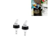 2Pcs Automatic Measured Bottle Pourer, 50ML Measured Liquor Bottle Pourers Quick Shot Spirit Measure Pourer Drinks Wine Cocktail Dispenser Home Bar Tools Drink Wine Dispenser Reusable(White)