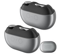 2Pcs Automatic Nail Clipper Electric with LED Light Safe Nail Trimmer for Seniors Adults Babies & Children Grey