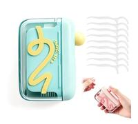 2PCS Automatic Pop-Up Dental Floss Dispenser, Portable Refillable Floss Pick Holder with 10 Flosses Picks, One-Touch Travel Toothpick Case for Home Office Travel Outdoor (B-1PC)