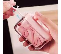 2PCS Automatic Pop-Up Dental Floss Dispenser, Portable Refillable Floss Pick Holder with 10 Flosses Picks, One-Touch Travel Toothpick Case for Home Office Travel Outdoor (A-1PC)
