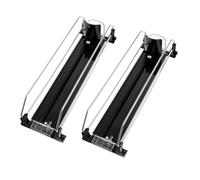 2pcs Automatic Pusher Drinks Dispenser ABS for Fridge, Metal | Front-feed Dispensing, Organized Drink Rows, for Energy Drink Cans and Soda in Supermarket Display