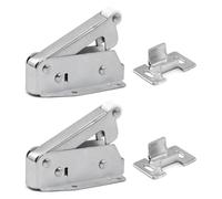 2PCS Automatic Spring Catch, Loft Touch Catches, Automatic Door Spring Catch for Press to Open Cupboard Doors and Loft Attic Hatches for Cabinet, Homes, Office, Hotel