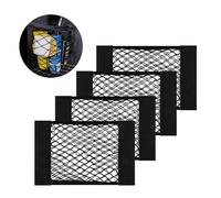2PCS Automotive Cargo Net,Stretchable Trunk Net Organizer for Car with 2 Installation Methods,Universal Car Cargo Net Storage Net Fits Car Truck SUV Van (40x25cm/4PCS)