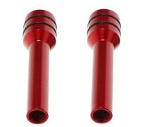 2pcs Automotive Door Lock Knob Pull Pin Red Aluminum Alloy Security | Reliable Locking Mechanism, Easy Installation, Enhanced Durability, Stylish Finish for Vehicle Door Lock Use
