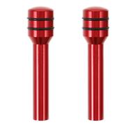 2pcs Automotive Door Lock Pull Pin, Aluminum Alloy Red Car Door Handle | Reliable Locking Mechanism, Easy Installation, Stylish Appearance, Universal Accessories Suitable for Most Cars