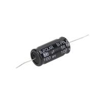 2Pcs B05A 100V Superior Capacitor Horizontal Electrolytic Capacitor Speaker Frequency-Divided Audio Capacitor Audiophile(56uF 100V)