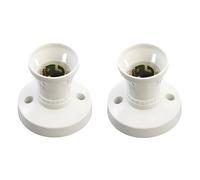 2Pcs B22 Bayonet Light Fitting, Pendant Light Fitting, Bayonet Pendant Lamp Holder White Ceiling Lights Fitting for Pendants Lamps Chandeliers and Wall Lamps Unswitched