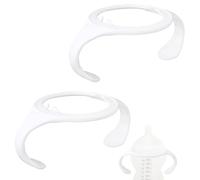 2pcs Baby Bottle Handles for Tommee Tippee, Ergonomic Non Slip Grip Easy BPA Hands Free Replacement Gripper Holder for Newborn Bottles Accessories Part