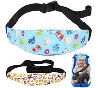2PCS Baby Carseat Head Support, Newborn Carseat Head Support Sleeping Car Seat Head Support Band Strap Adjustable Headrest Neck Relief Neck/Shoulder Protection Strap for Sleeping
