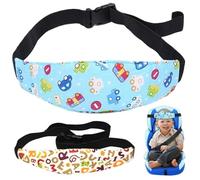 2PCS Baby Carseat Head Support Sleeping Car Seat Head Support Band Strap Adjustable for Sleeping