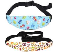 2PCS Baby Carseat Head Support, Sleeping Car Seat Head Support Band Strap Adjustable Headrest Neck Relief Neck/Shoulder Protection Strap for Sleeping