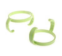 2Pcs Baby Feeding Bottle Trainer Easy Grip Plastic Handles Holder Green Pink Bottle Handle Grip Small Hand Gripping