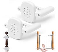 2pcs Baby Gate Banister Adapter, No Drilling Stair Post Fitting Kit Stairway Baby Gate Mounting Hardware Safety Stair Gates Extension Accessories for Child and Pet Door (Not Include The Gate)